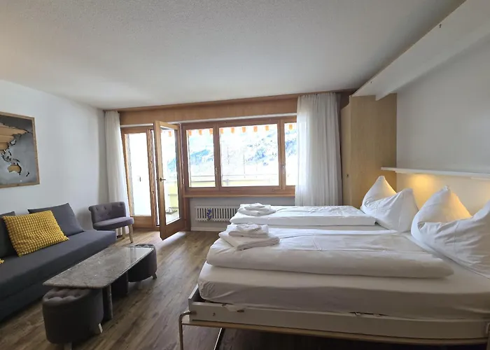 Apartment Panorama 20, Grosses Studio, Nahe Ski-pisten, Parkplatz Leukerbad